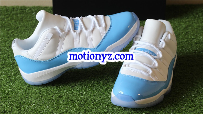 Authentic Air Jordan 11 Low Columbia Blue